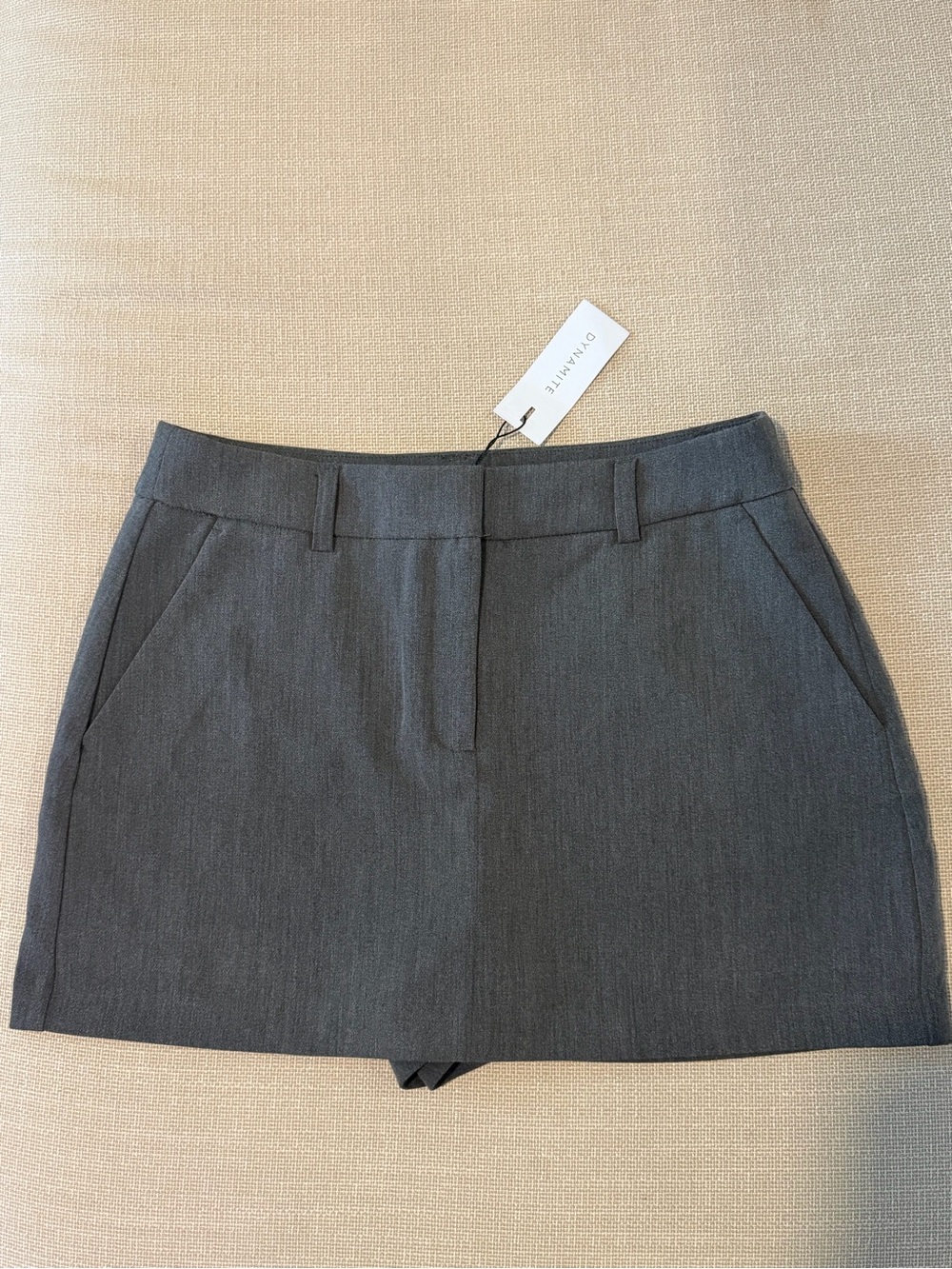 Dynamite Josephine Grey Mini Skort - BNWT